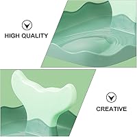 Vista 8 de Hemoton Soporte para tapa de olla de sirena, cola de pez, soporte para utensilios, cubierta de bandeja, estante para tabla de cortar, bandeja