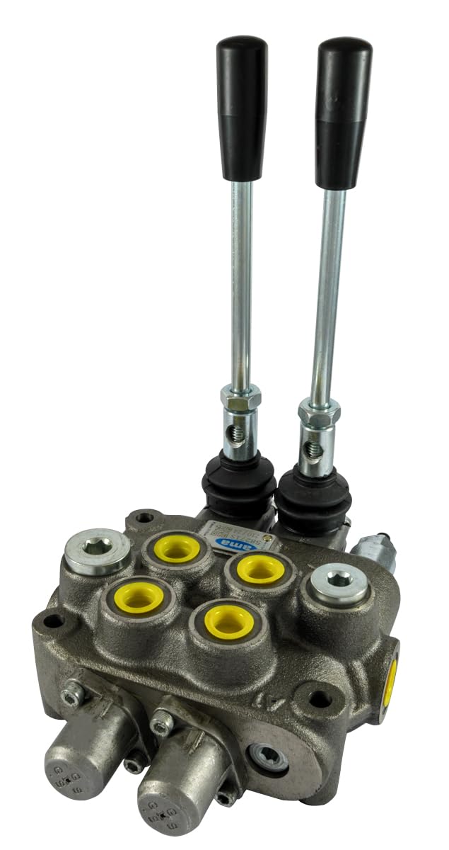 Dispensador hidráulico Ama: dispensador hidráulico de 2 palancas, tipo base, 3/8", 40 litros, 180 bar