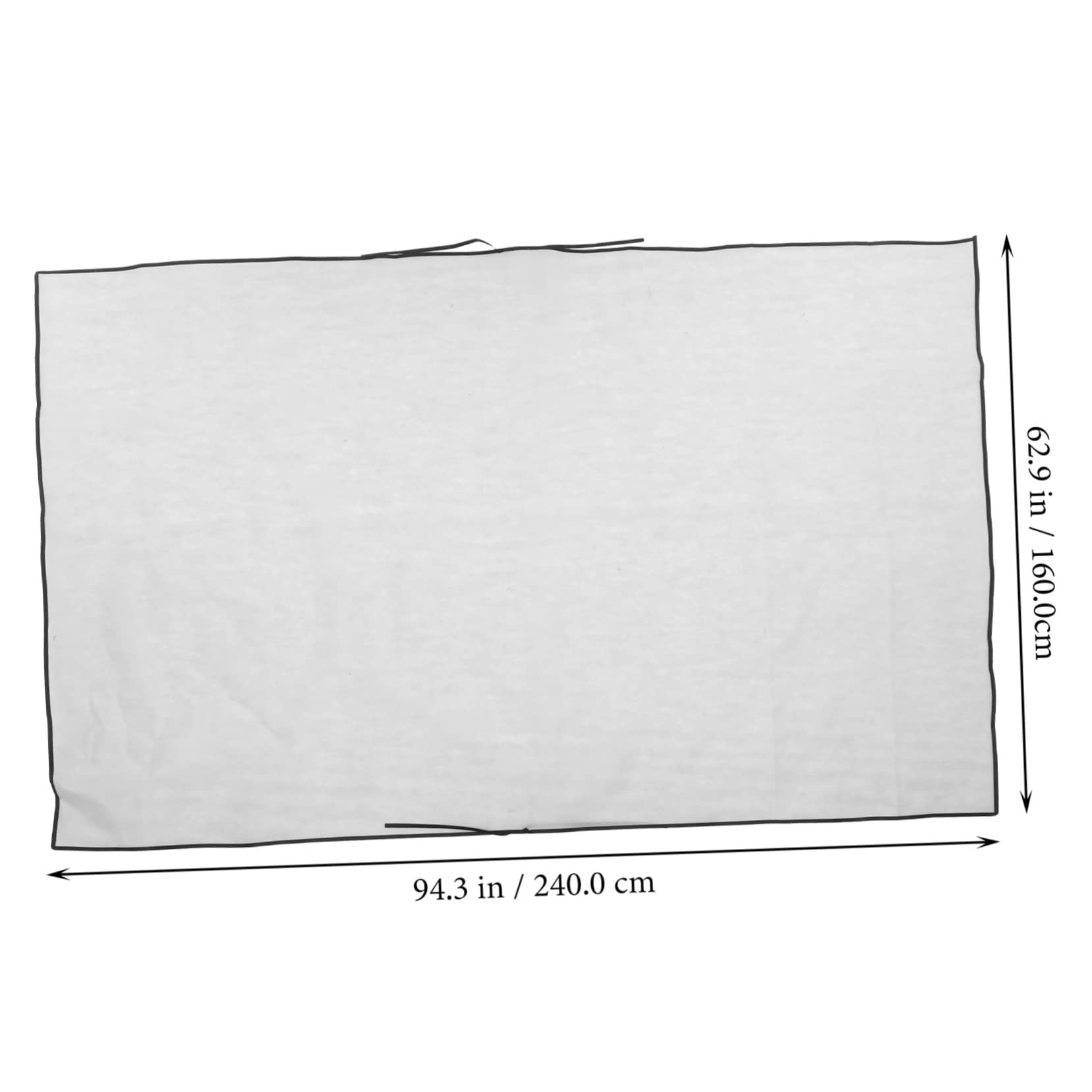 Garneck Muslin Fabric Quilt Pad Nonwovens Cushion Easy-Clean Drying Mat Home Use