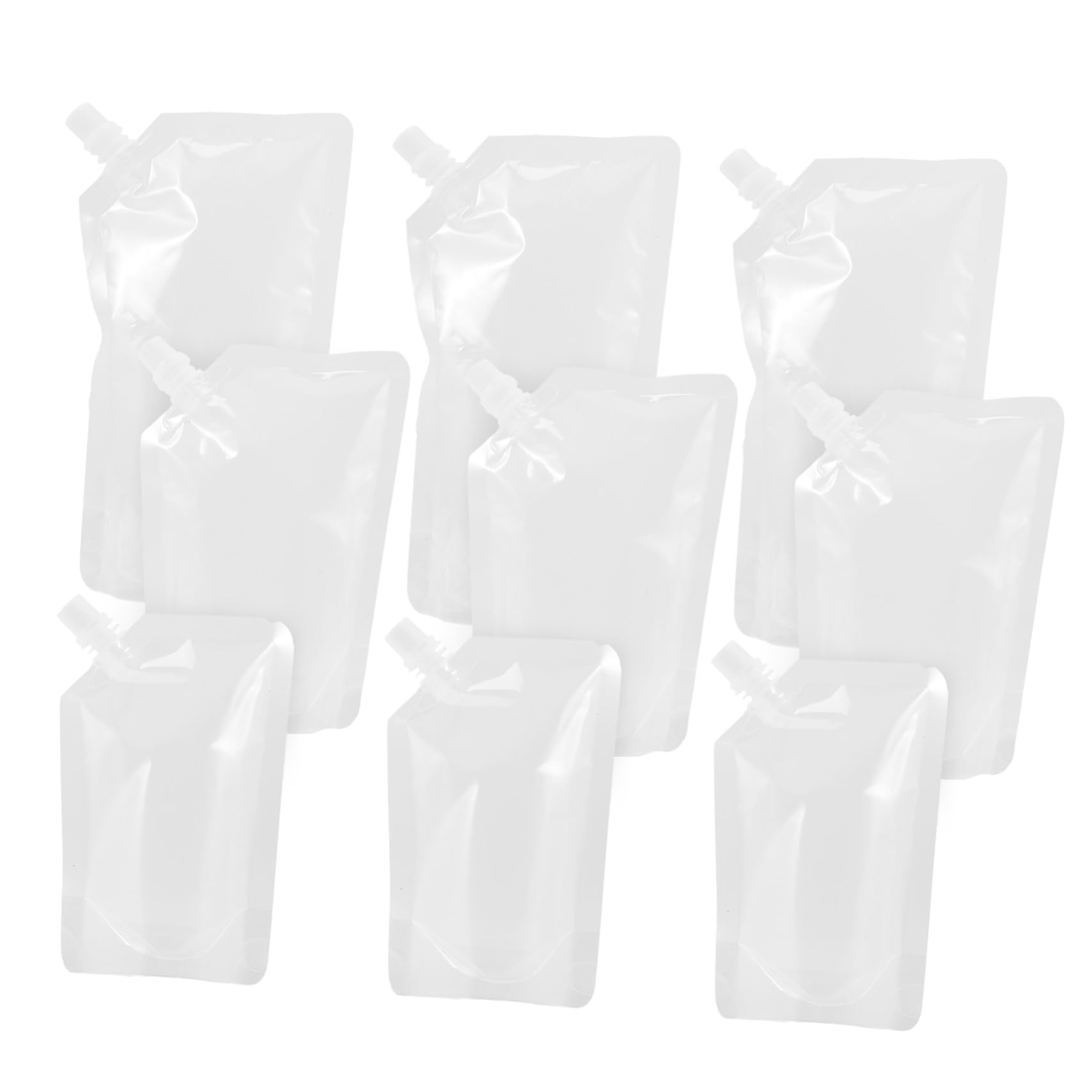 Mobestech 50pcs Heavy Duty Hand Held Drink Pouch Resealable Stand Up Juice Bags for Smoothies Party Beverages