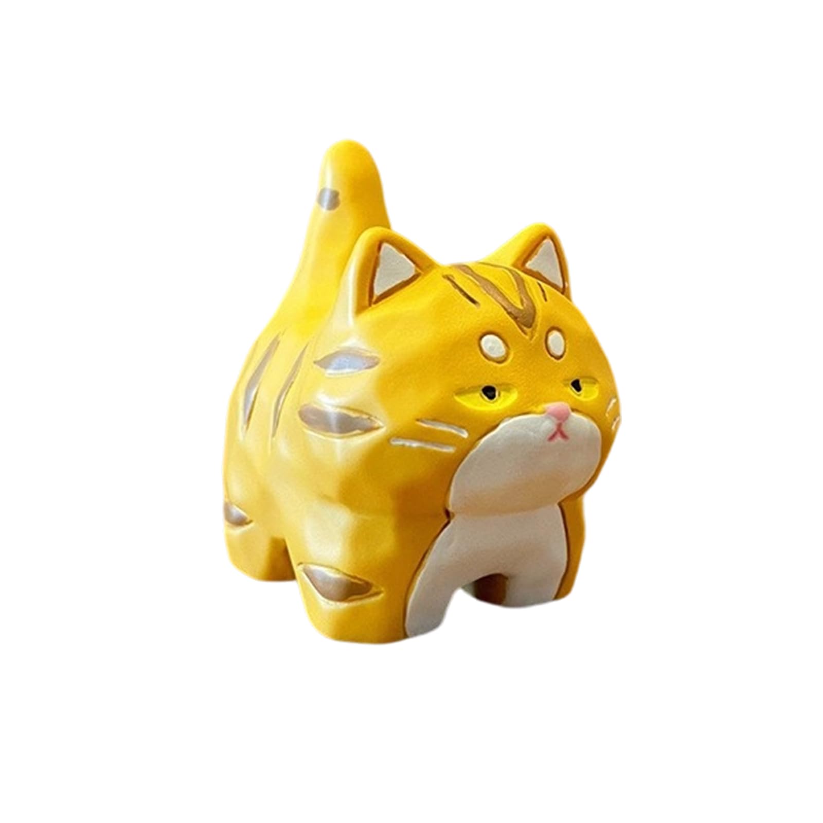 Osniyaw H Carved Cats Miniature Resin Statue Kitten Figurine For Nursery Nursery Ome Decoration Office Table Sculpture Gift Carved Cat Ornament Resin