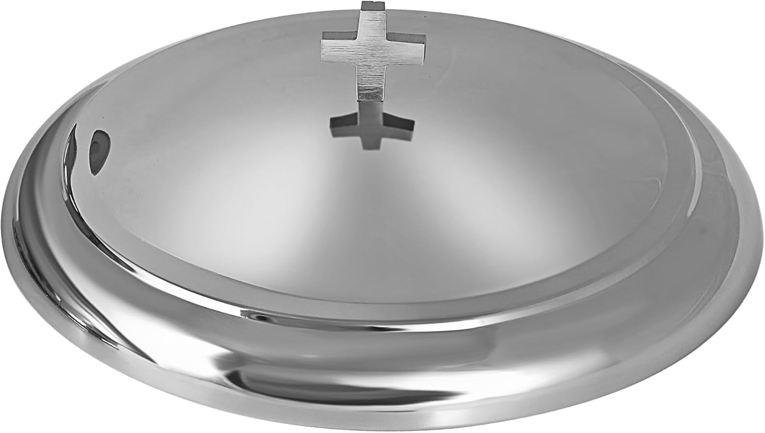 Couvercle de plateau de communion hygiénique en acier inoxydable pour protéger le pain sacré