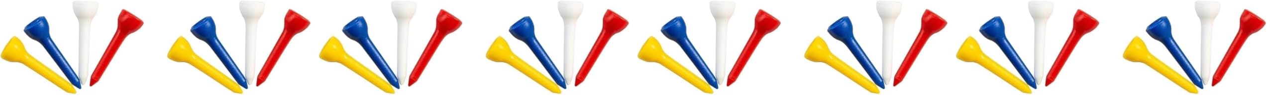 Longridge Short Plastic Tees 35 mm Packs - Assorted,