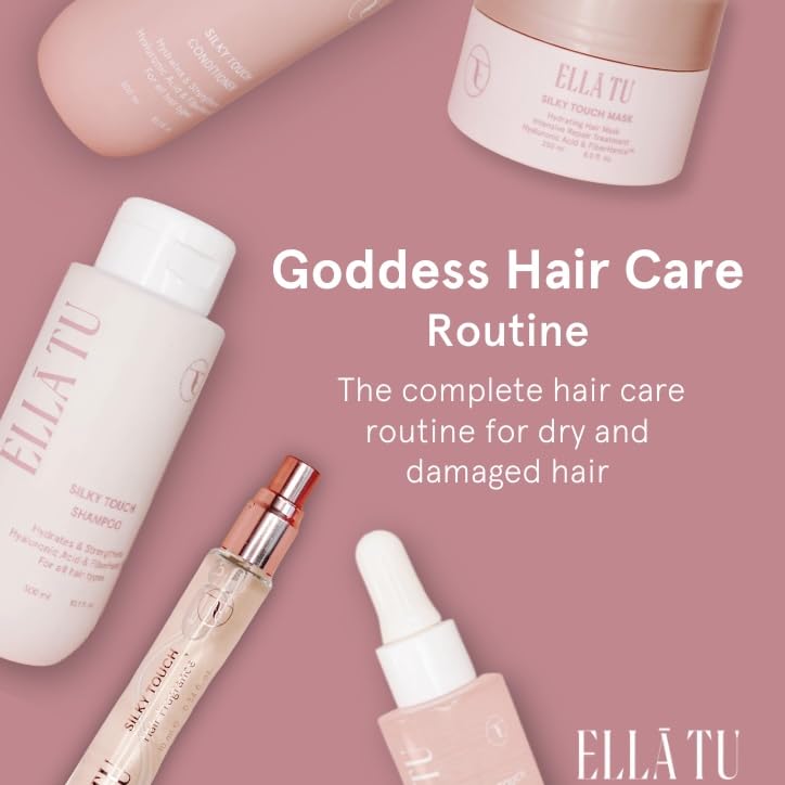 Miniatura 4 de Elltu Goddess Hair Kit - Rutina completa para cabello seco, dañado, teñido y tratado químicamente, incluye champú, acondicionador, máscara, suero y
