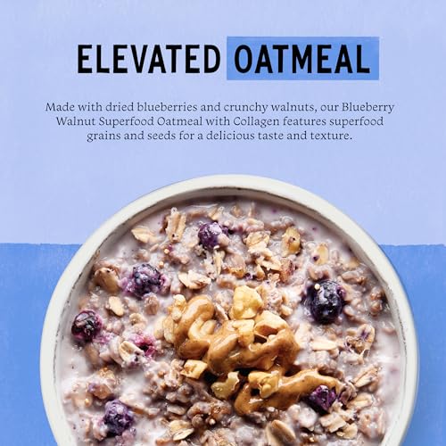 Image of Purely Elizabeth, Oat Blueberry Walnut Collagen Pouch, 8 Ounce