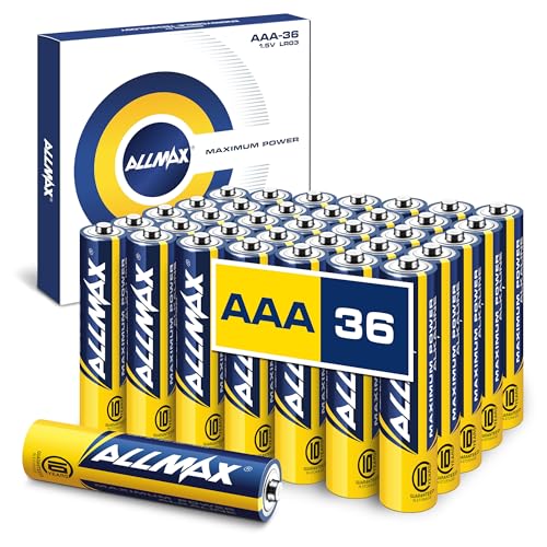 Allmax AAA Micro (LR03) Maximum Power Alkaline Batterien (36 Stück) –...