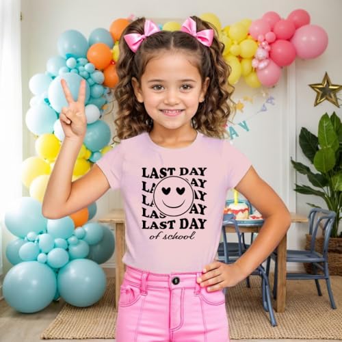 Happy Last Day of School Shirt Toddler Last Day of School Tshirt Kids Graduation Gift Top 5-12 Years2