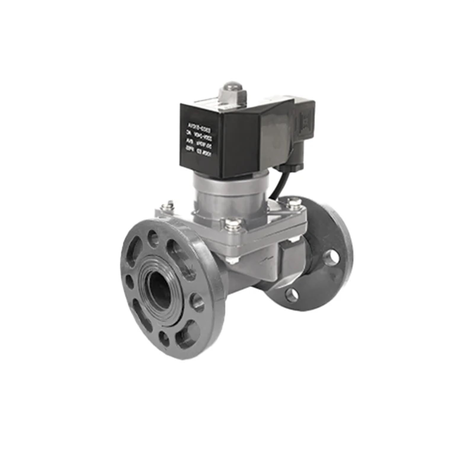 Thickened Valve Body Acid and Alkali Resistant Flange Solenoid Water Valve air Valve(Dn15,FLANGE-AC220V)