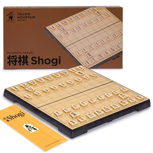 Yellow Mountain Imports Set de Juego de Viaje Shogi Ajedrez