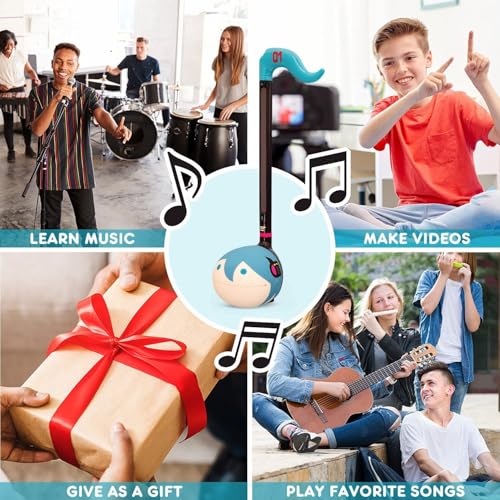 Image of Otamatone Japanese Electronic Musical Instrument Portable Music Synthesizer from Japan by Maywa Denki Studio Award Winning, Educational Fun Gift for Children, Teens & Adults - Ninja & Hatsune Miku