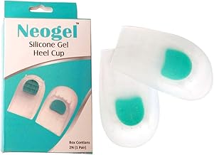 ONYXNEO Neogel Silicon Gel Heel Cup, Pair (M (UK Size 6-7.5))