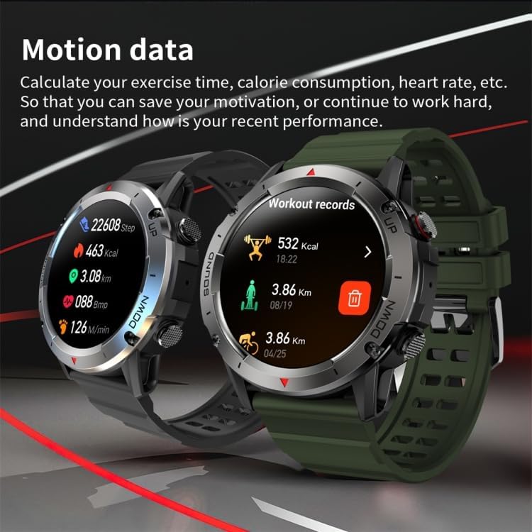 Smartwatch displaying health data including sleep, heart rate, blood oxygen, and blood pressure