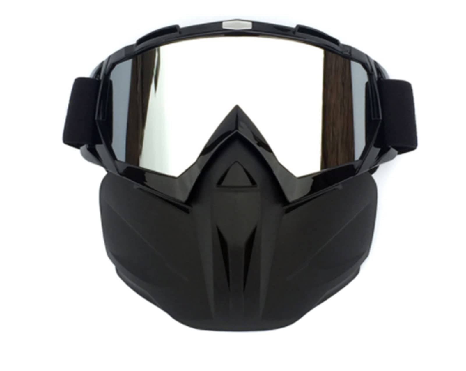 QINQIN Gafas de Sol de esquí Motocicleta Goggles Sports Ski Snowboard Protección Mascarilla de Cara con anteojos Desmontables Ajuste for Mujeres Hombres Jóvenes Adultos Niños Chicas (Color : Black)