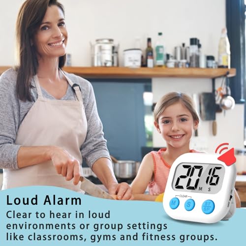 Lasubst Digital Kitchen Timers, Classroom Timers for Kids Teachers, 6 Color - Image 3