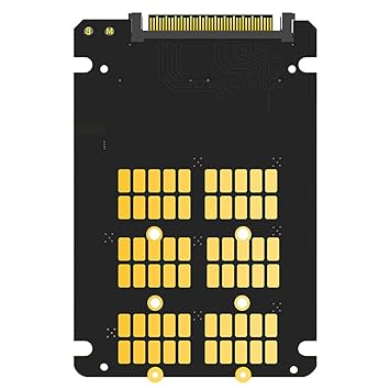 Layfuz U.2/ Dual Disk High Speed Adapter M.2 Dual-Protocol Interface to U.2 Interface SATA/NVMe 32G s Three Size 2242/2260/2280