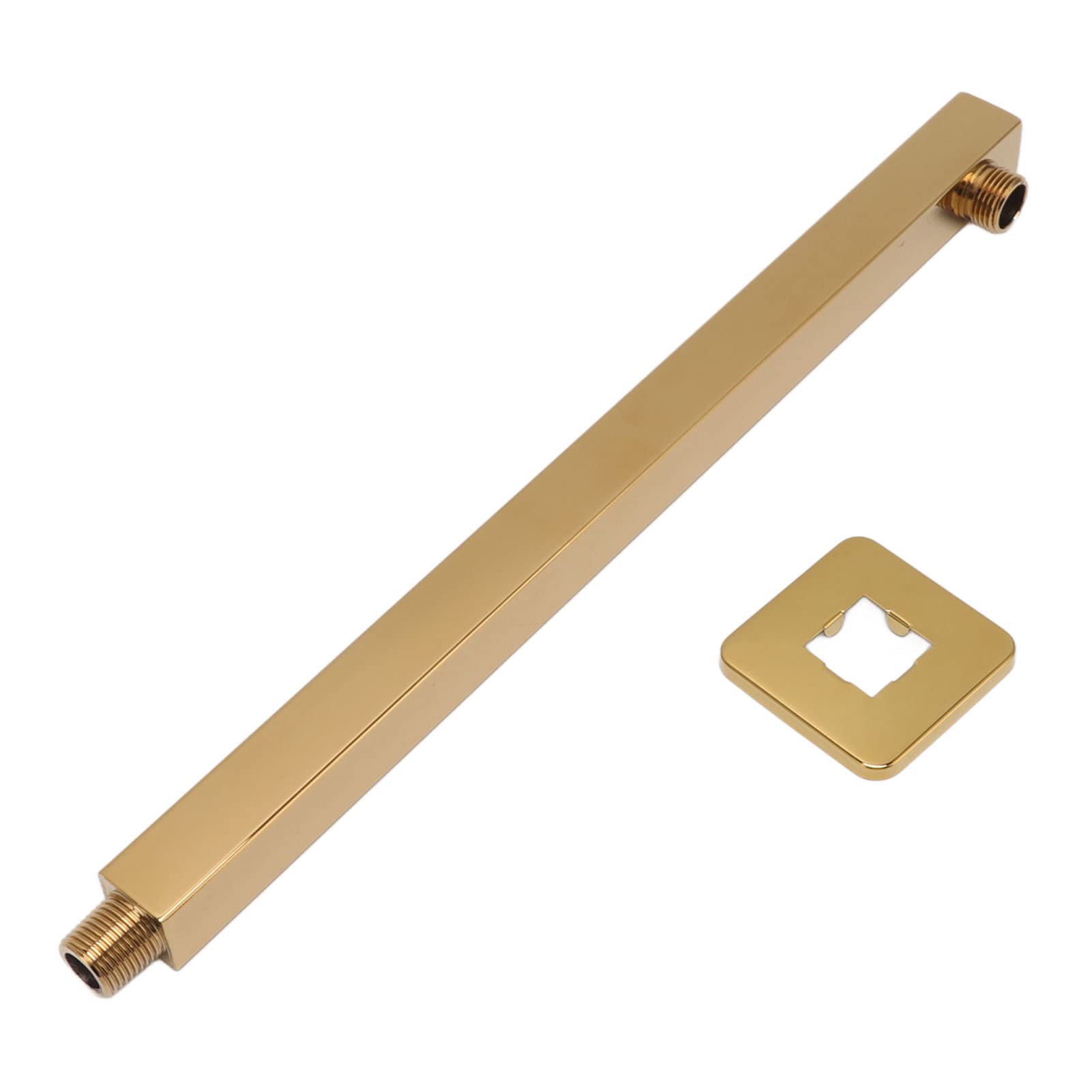 YWBL-WH Brazo de Ducha Extensor Acero Inoxidable 360° Ajustable con Cabezal de Ducha Montado en Pared para Baño Moderno