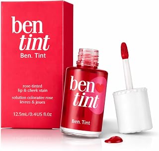 Ben Tint Rose-Tinted Lip & Cheek Stain, Liquid Formula, Natural Finish, Long-lasting Colour, Dual-use for Lips and Cheeks,... Price In India