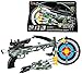 PowerTRC Crossbow Toy Bow and Arrow for Kids, Military Action Archery Crossbow with Scope & Target, Outdoor Activities Toy Gift for Boys Kids 8-12