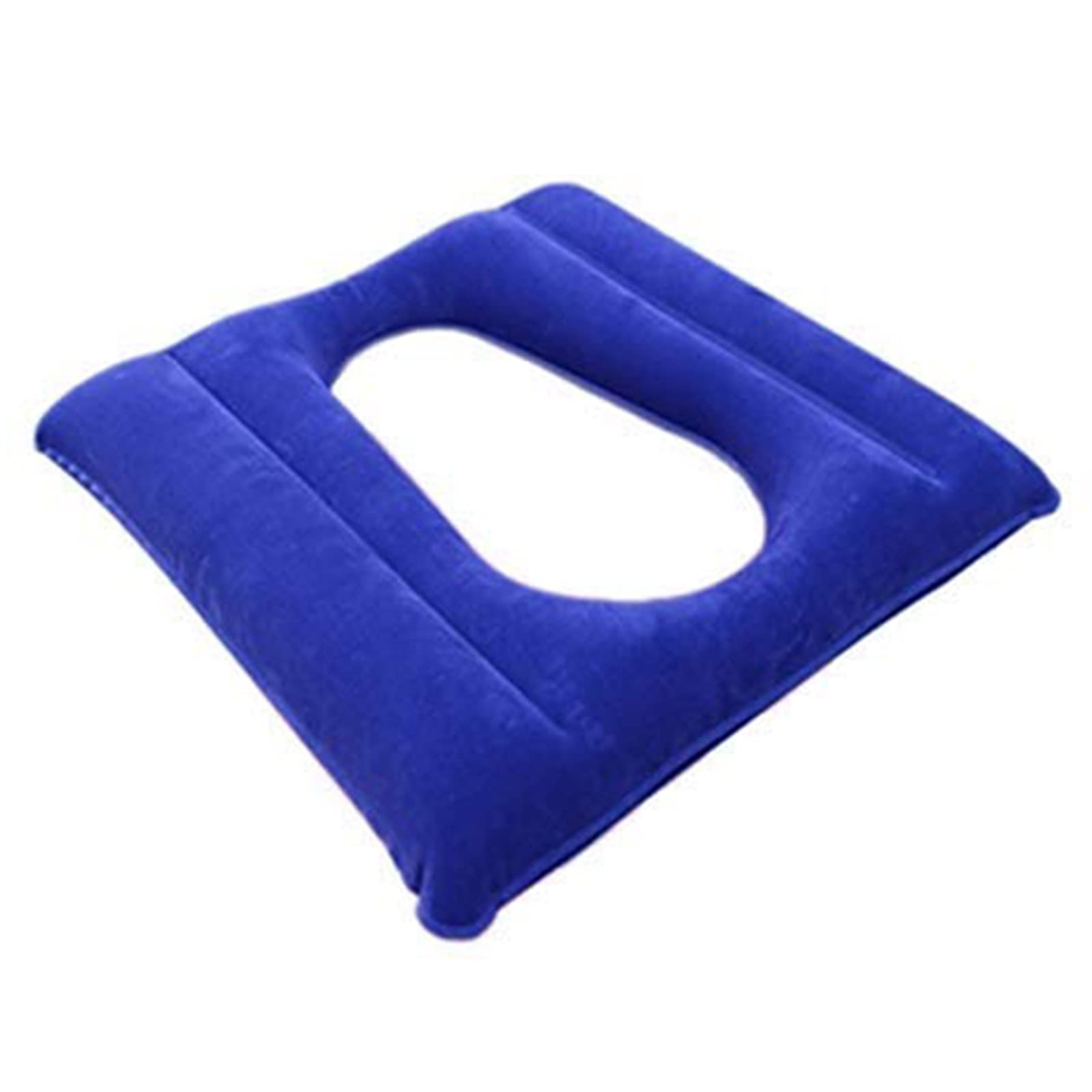 NEFSO Cojín de Aire antiescaras para Pacientes con Orificio: Almohada de Aire Inflable para Silla de Ruedas, hemorroides, Embarazo, Alivio del Dolor de coxis y enfermería en la Cama, Azul (Azul)