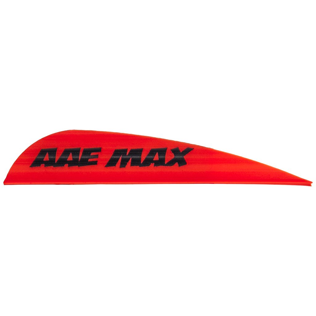 Pack De 100 Ailettes AAE Pro Max 1.7 Pouces - Orange Feu - Pour Flèches De Tir à L'arc