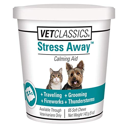 Vet Classics Stress Away Calming Aid for Dogs & Cats, Great for Traveling
