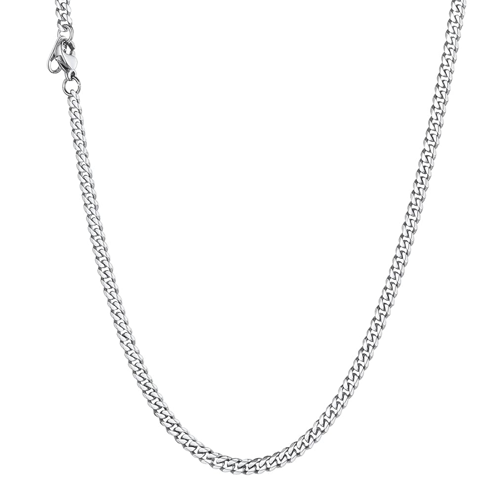 Collane Uomo Donna Acciaio Inox - Set 3 Pezzi 40/45/50cm Catena A Corda Intrecciata