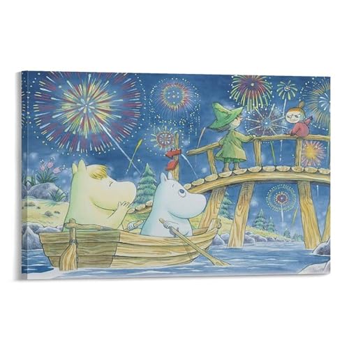 ムーミン イラスト絵画ポスター (10) プリント モダン ウォールアート 部屋飾り 素晴らしいギフト すぐに掛けられます08x12inch(20x30cm)