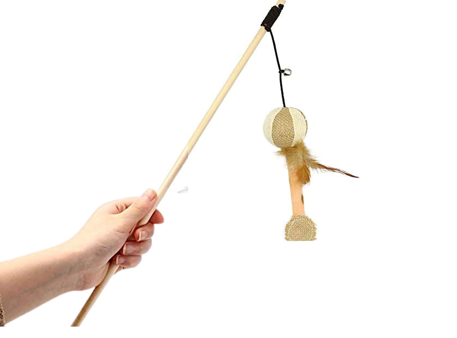 Dog Trust Pet Toy Funny Wand Cat Teaser Cat Wand Interactive Funny Sticks for Cat Random Color Wooden Pack of 1 pcs (B0C7QW79VC) Amazon Price History, Amazon Price Tracker