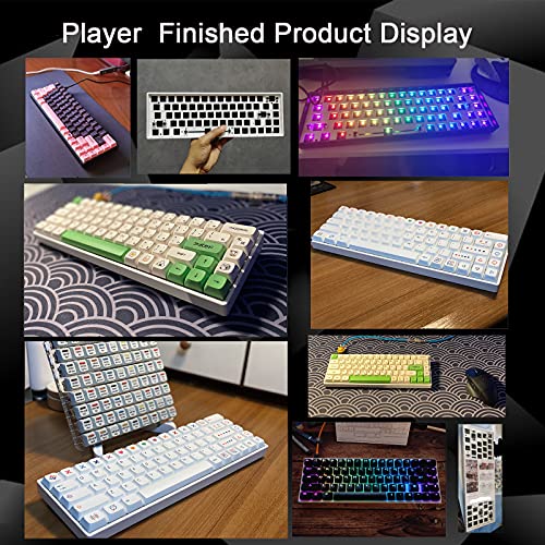 Homyl GK61XS USB-C RGB Hot Swap Bluetooth 5.0 kit programável DIY personalizado para teclado 60% - P