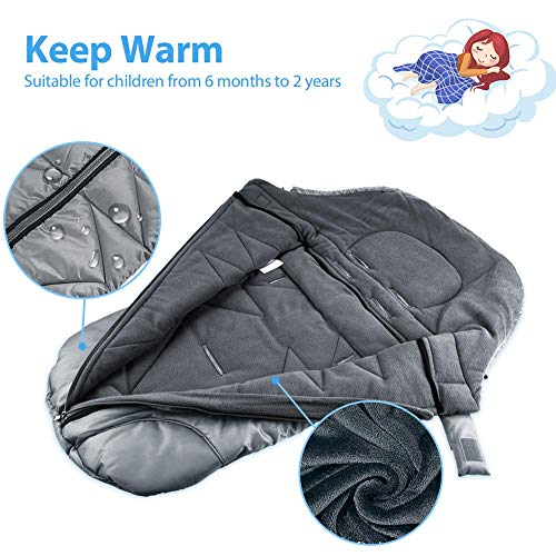 image for Stroller Sleeping Bag, FOCHEA Universal Bunting Bag for Stroller, Thic