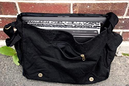 Black Lantern Canvas Messenger Bag - Vinyl Record City - Aesthetic Crossbody Bags for Women & Men - Cute Vintage Cross Body Purse, Large Shoulder Bag with Zipper - Backpack for Work, Study, Travel3