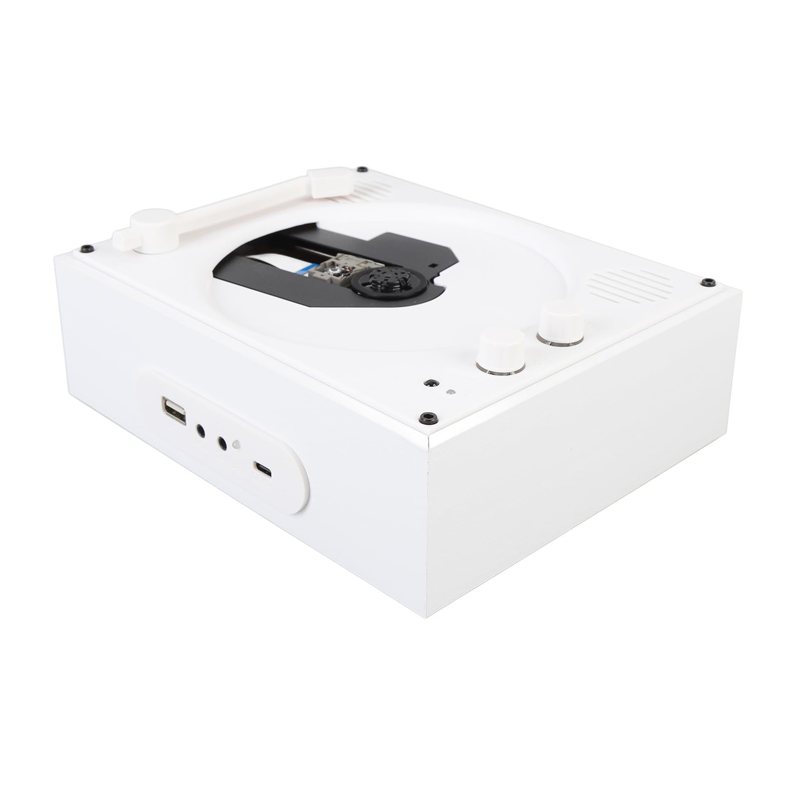 Zunate BT CD Odtwarzacz Boombox z Głośnikiem, Mp3 Stereo Komputerowy Muzyki CD 2000MAH Odtwarzacz z Podwójnym Głośnikiem Stereo do Obsługi Cdr Wcd Mp3 WAV WMA