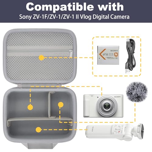 Estuche rígido para cámara Sony ZV-1F/ZV-1 II blanco miniatura 4