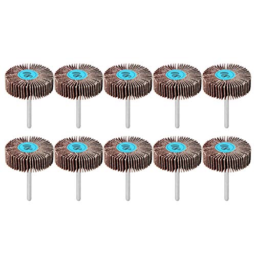 Disco lamellare per carta vetrata, disco lamellare per smerigliatura della mola abrasiva da 10 pezzi per utensile rotante per smerigliatrice elettrica