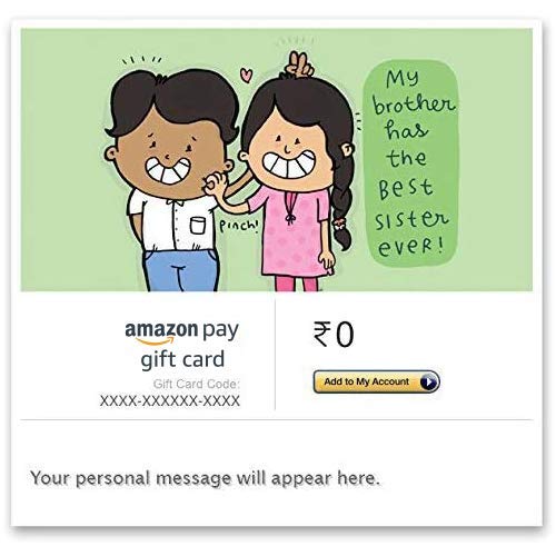 Image of Amazon Pay Digital Gift Card | Rakshabandhan & Bhaidooj | Instant Delivery | 1-year Validity | Delight your siblings with a gift of choice