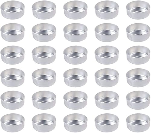 SEWACC 300 piezas de latas de luz de té de aluminio, vasos de cera para velas, caja vacía, lata de té de metal, recipiente para hacer velas