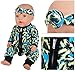 ZITA ELEMENT 2 Sets Baby Doll Clothes - Jumpsuits with 2 Headbands for 14-18 Inch Dolls