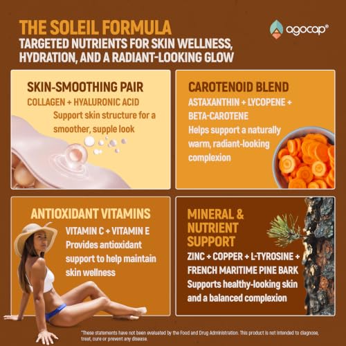 Agocap Soleil Tanning Supplement Capsules