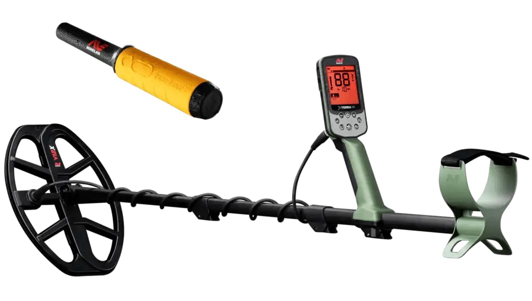 Minelab - X-Terra Pro - Ensemble de détecteurs de métaux étanches avec Pro-Find 35 Pointeur étanche pour Les Experts avec Identification par tonalité et sensibilité réglable