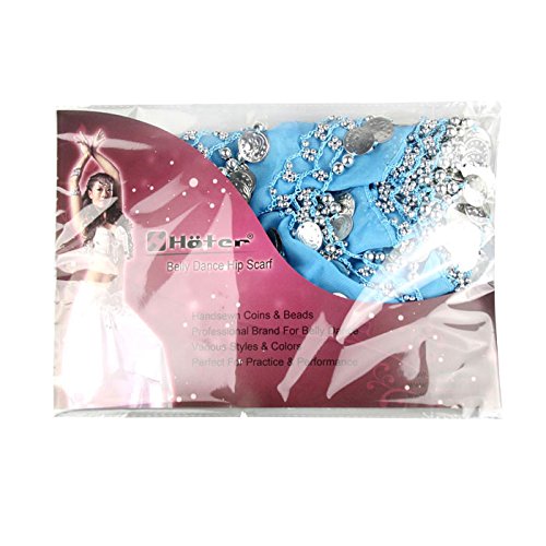 H:oter Hoter  Paño de Cadera Danza del Vientre con Monedas de Plata, Estilo de Vogue
