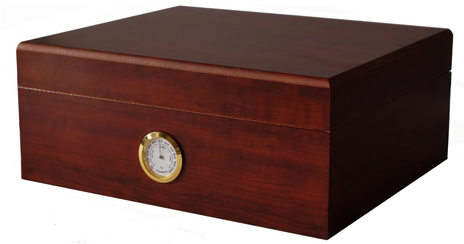 GERMANUS Klassiker II - Zigarren Humidor für ca. 50 Zigarren