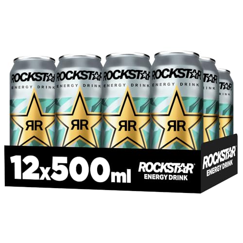 Rockstar Energy Drink Waldmeister Geschmack - Koffeinhaltiges Erfrischungsgetränk für den Energie Kick, EINWEG (12 x 500ml) (Verpackungsdesign kann abweichen) 2