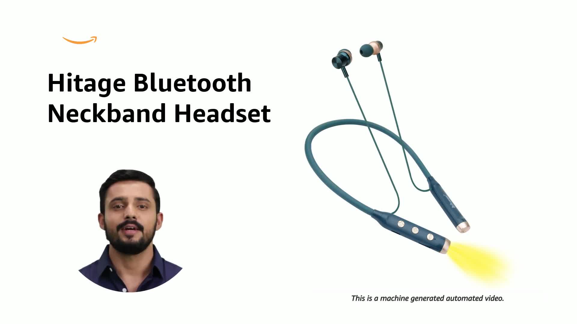 Hitage NBT-832 Bass Mafia Series Bluetooth Neckband with TF Slot