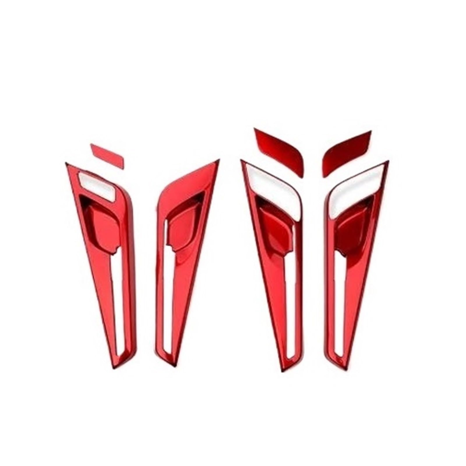 Fhcbutae Lhd Red Interior Car Handle For Kia Ev6 2022 2023 2024 2025 2026 Lhd/Rhd Car Interior Interior Door Handle Trims Decoration(Lhd Red)