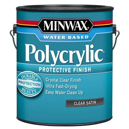 Minwax 13333000 Polycrylic Water-Based Protective Clear Finish, 1 gallon, Satin