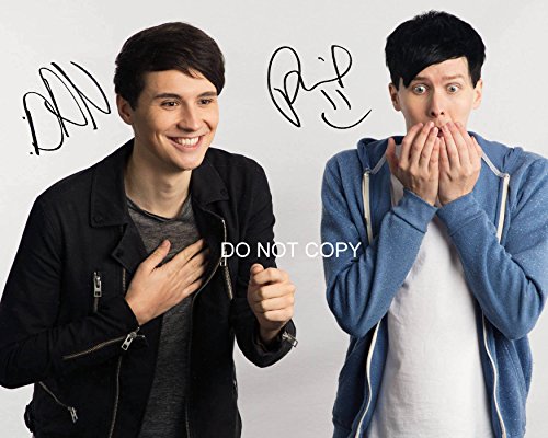 Dan and Phil Reprint Signed 11x14' Poster Photo RP Autographed #2 YouTube