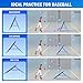 Volleyball Rebounder Net, Soccer Baseball Rebound Pitchback Net, 4x4ft Adjustable Target Practice Nets, Easy Setup Softball Bounce Back Trainer Equipment, Improve Sport Training Skills for Backyard