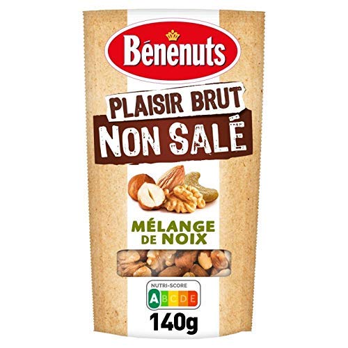 Benenuts – Mezcla de frutos secos crudos sin sal, 140 g, 2 unidades