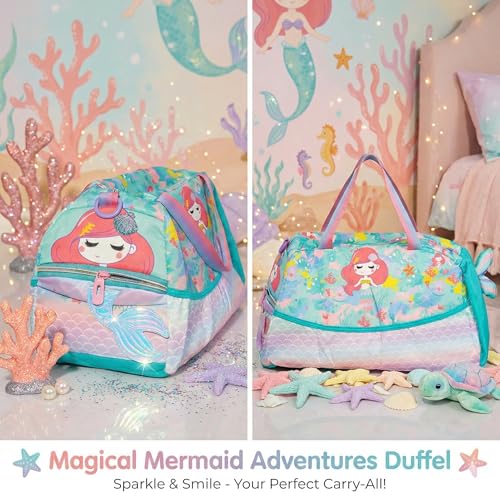 Image of Kids 3D Print Duffel Bag- Mermaid