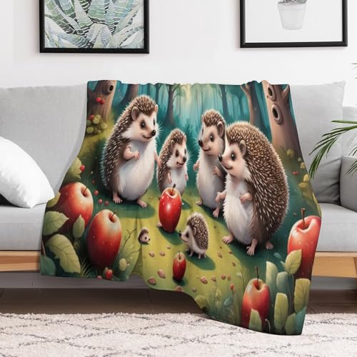 Couverture hérisson douce pour soirées cocooning sur le canapé - 3